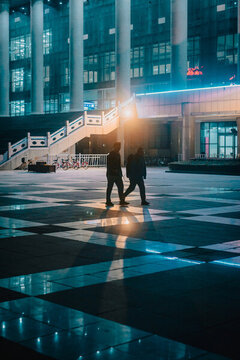 校園夜景