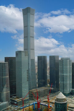 北京國(guó)貿(mào)CBD建筑群高清大圖