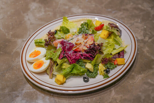 蔬菜沙拉時(shí)蔬輕食美食