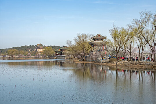 北京頤和園春景