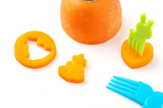 儿童饮食胡萝卜卡通造型模切片