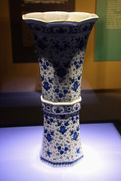 景德鎮(zhèn)青花瓷瓷器特寫