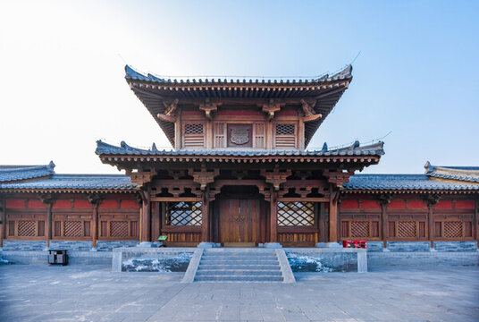 山西太原晉祠公園景觀