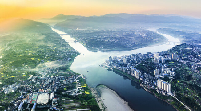 三匯鎮(zhèn)全景
