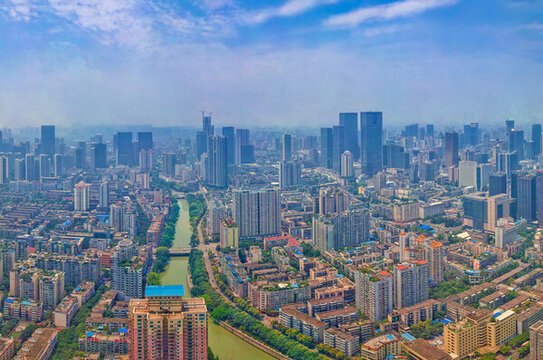 成都市区全景图