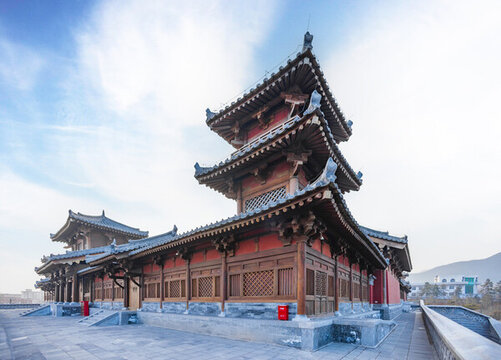 山西太原晉祠公園景觀