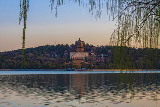 北京頤和園春色