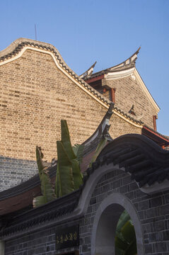 仿古建筑側(cè)墻