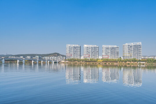 中國遼寧撫順渾河風景