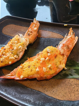 芝士開(kāi)背蝦