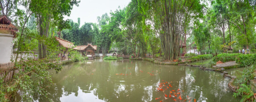杜甫草堂全景圖