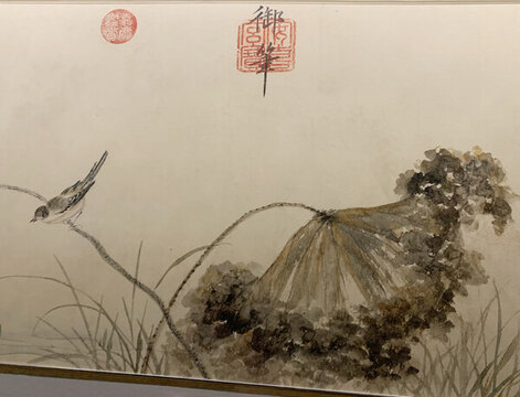 朱瞻基蓮浦松吟蔭圖