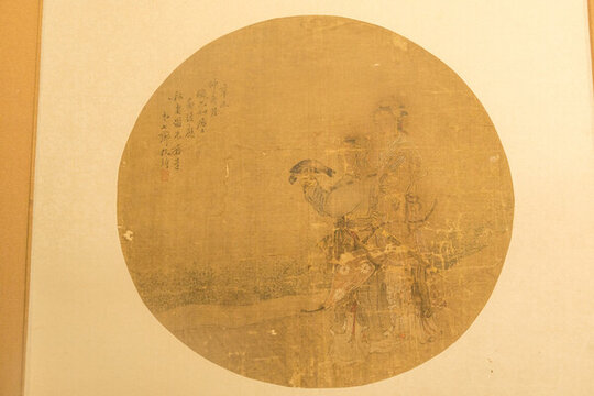 中國清代扇面特寫
