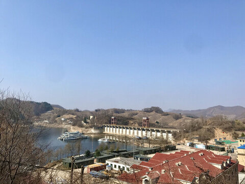水豐水庫(kù)閘門正面