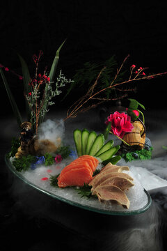 法國(guó)鵝肝拼三文魚(yú)