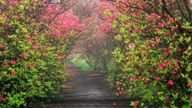杜鵑花隧道