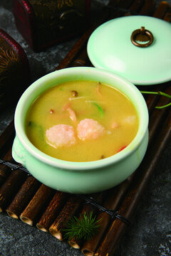 蝦滑山菌湯