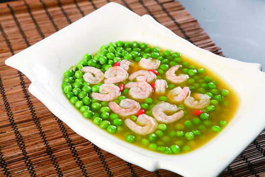 鮮蝦有機(jī)青豌豆