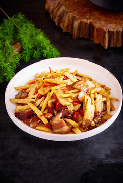 小筍炒臘肉