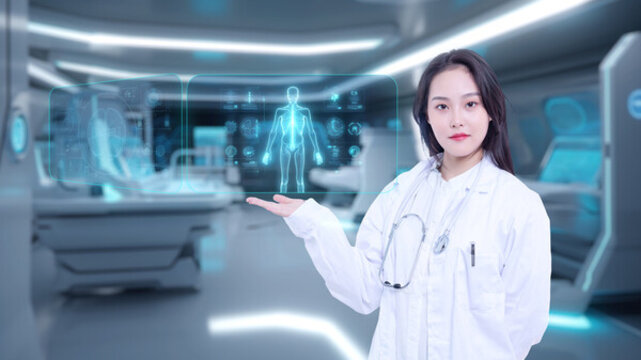 女医生医疗科技概念