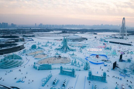 哈爾濱冰雪大世界航拍