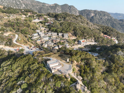 航拍寧德市霞浦縣花竹村