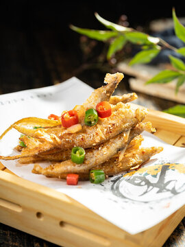 炸白條魚