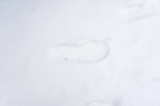 雪地腳印