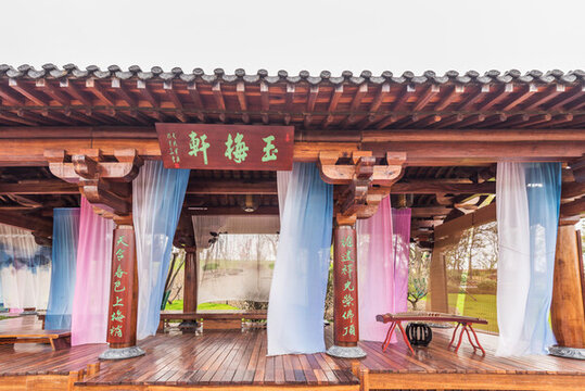 南京牛首山景區(qū)唐代復(fù)古建筑