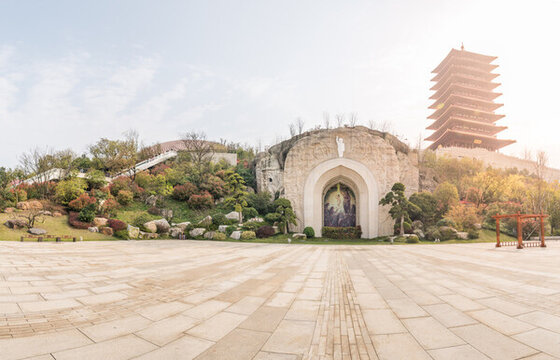 南京牛首山景區(qū)廣場(chǎng)