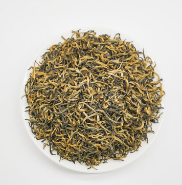 遵義紅大紅袍茶干特寫金駿眉