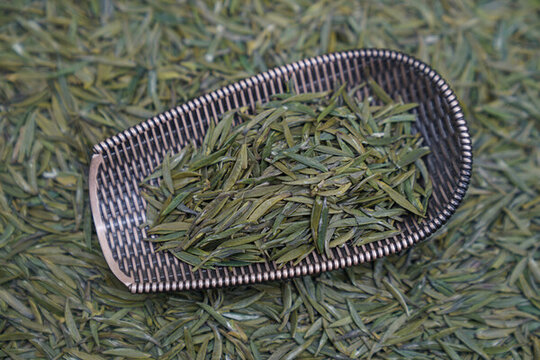 茶干茶葉翠芽雀舌素材