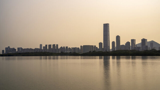 濱海建筑深圳灣風(fēng)光