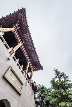 南京雨花臺(tái)的雨花閣園林古建筑
