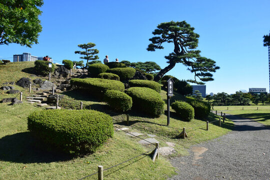 日本東京濱離宮恩賜庭園風(fēng)景