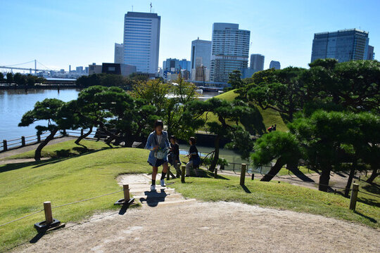 日本東京濱離宮恩賜庭園風(fēng)景