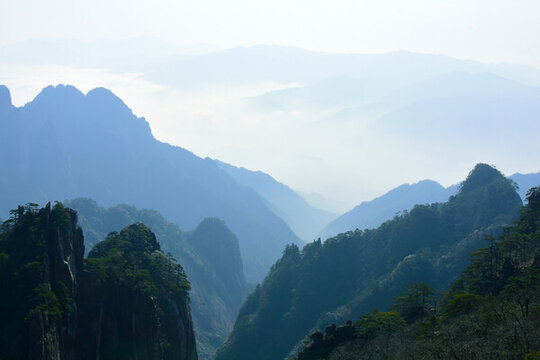 黃山景色
