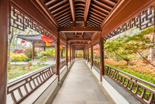 南京棲霞山楓樹園林建筑