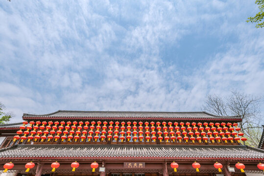 南京棲霞山楓樹園林建筑