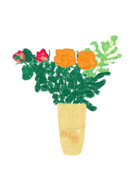 花卉花朵植物装饰素材插画