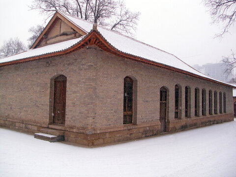 延安紀(jì)念館新春瑞雪
