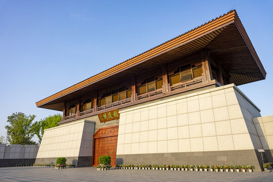 南京上秦淮生態(tài)濕地公園秣陵閣