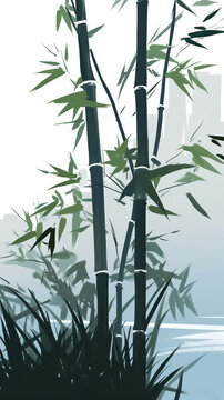 水墨風(fēng)竹子