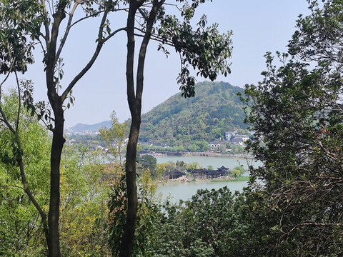 自然風(fēng)景湖泊南北湖