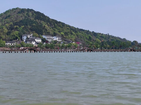 自然風(fēng)景湖泊南北湖