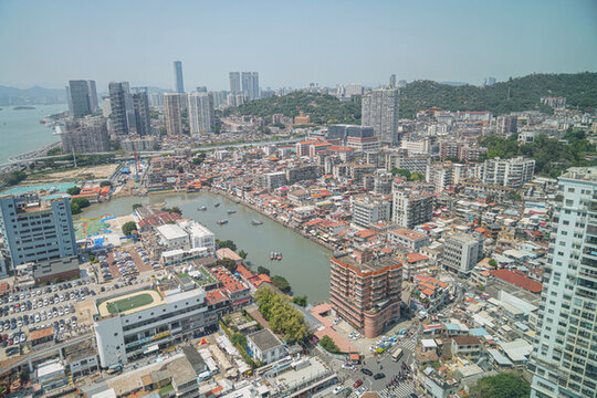 航拍廈門(mén)沙坡尾都市風(fēng)光