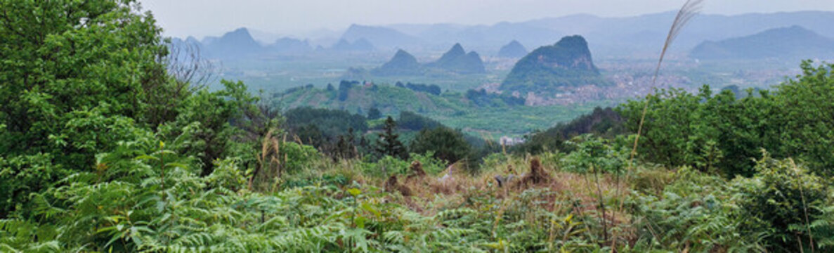 圣山遠(yuǎn)眺陽(yáng)安田園風(fēng)光