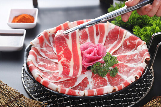 烤黑牛五花肉
