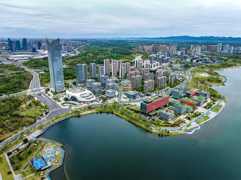 天府新區(qū)興隆湖高樓建筑
