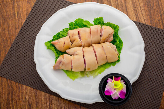 香辣豬蹄食材